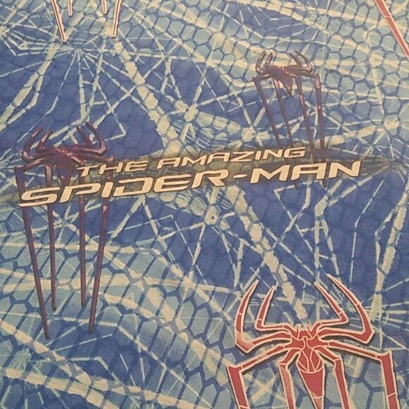 Spider-Man Blue Twin Flat Sheet Marvel Character - Picture 1 of 5